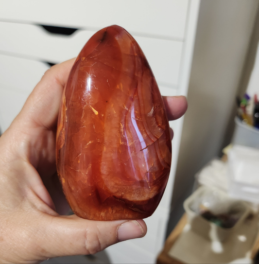 Cornaline de la famille des Agates