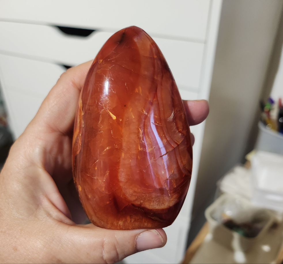 Cornaline de la famille des Agates