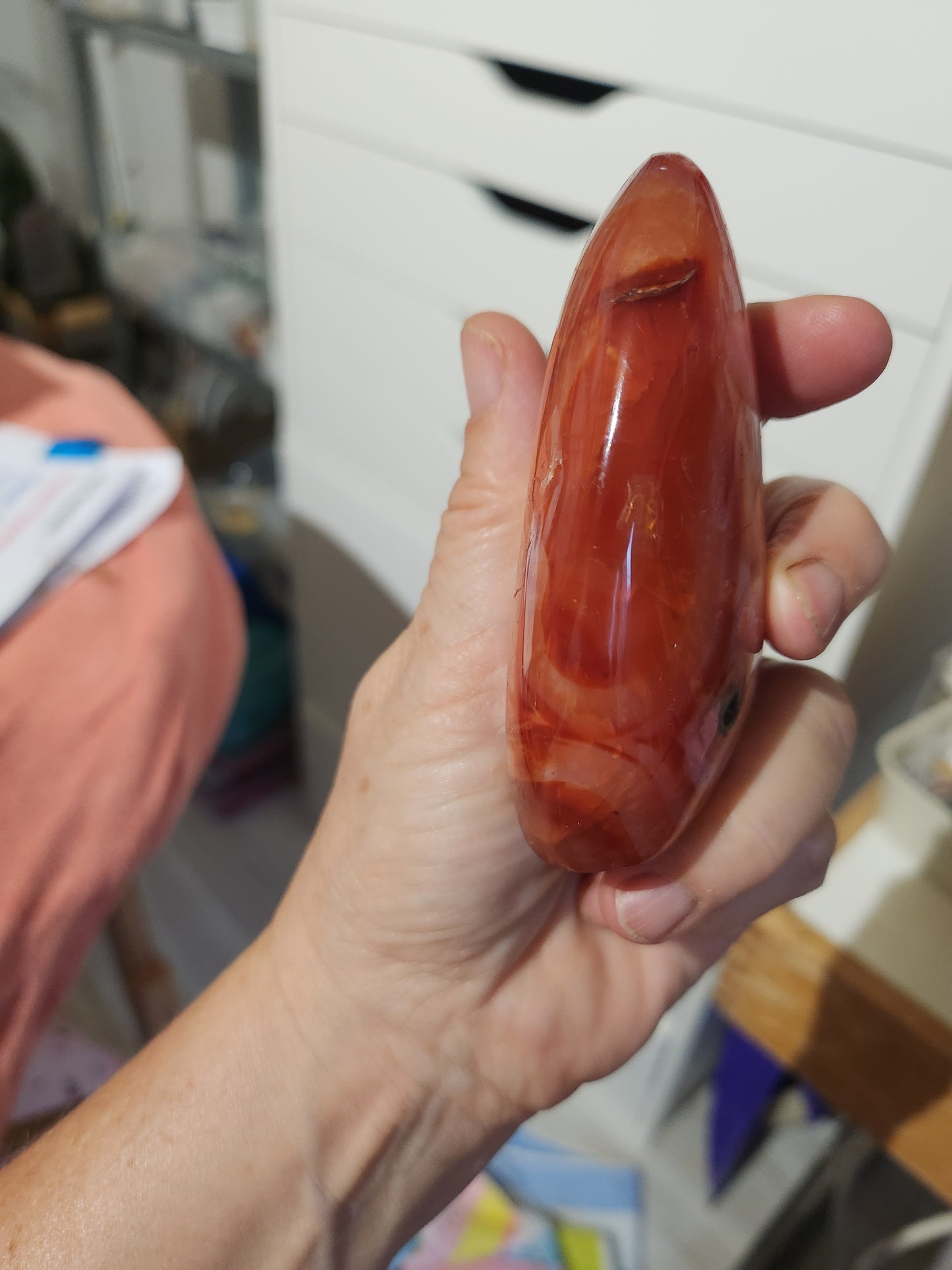 Cornaline de la famille des Agates