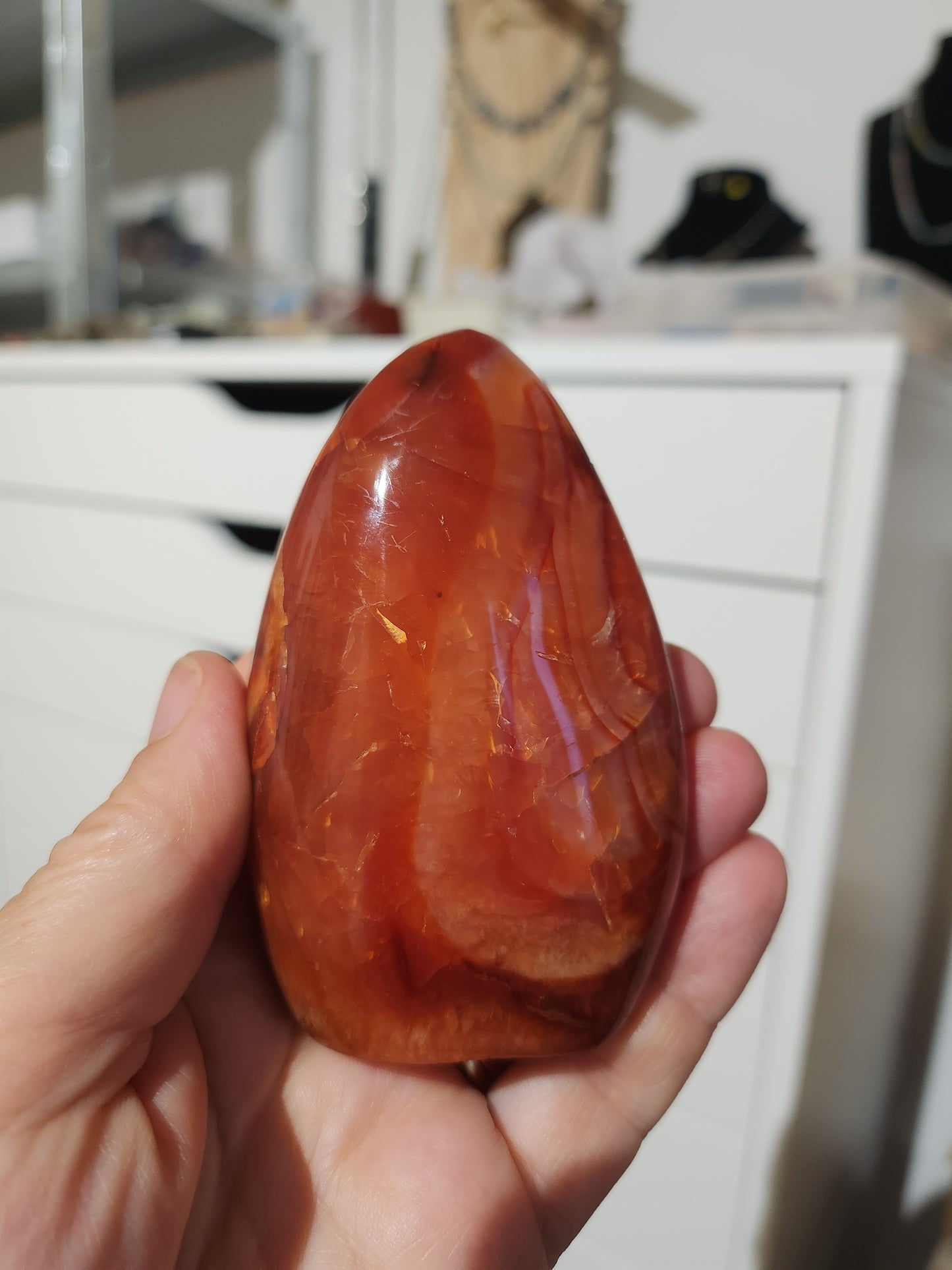 Cornaline de la famille des Agates